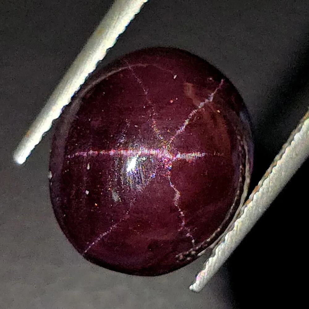 10.14 Ct Natural Star Garnet Untreated 12.5x10.5mm Cabochon